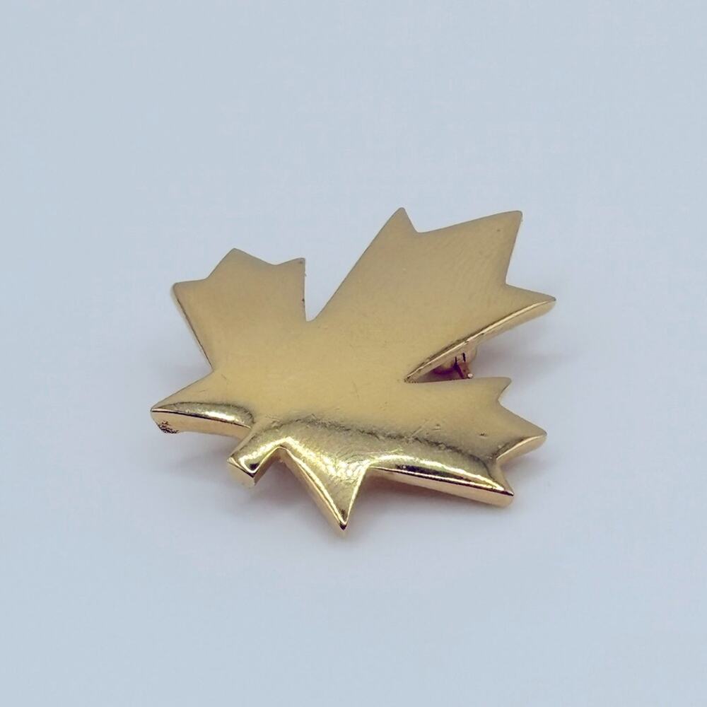 Trifari Gold-Toned Leaf Brooch